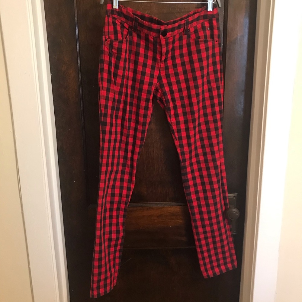 Buffalo check plaid pants
